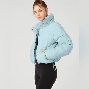 ALO Yoga Light Blue Puffer Jacket